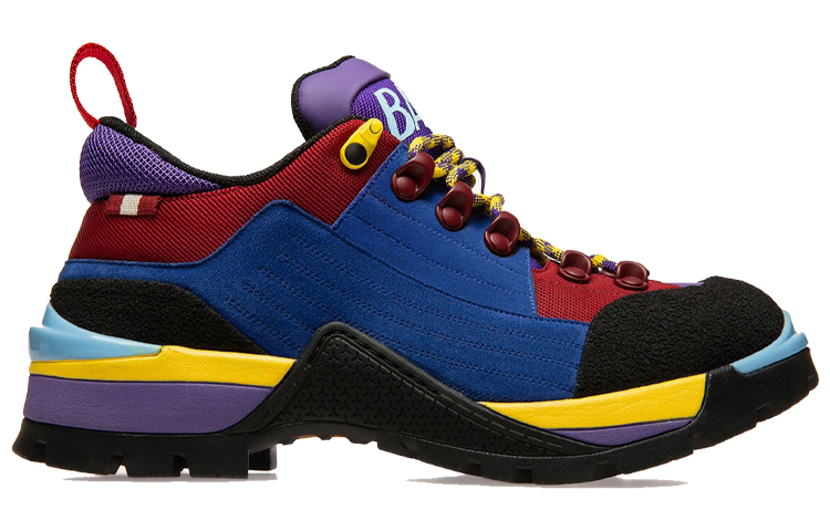 Order BALLY 织物綁帶 減震防滑耐磨運動戶外功能鞋 紅色