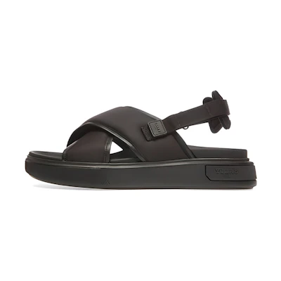 BALLY Fabric Open Toe Velcro 'Fashion Slide Black'
