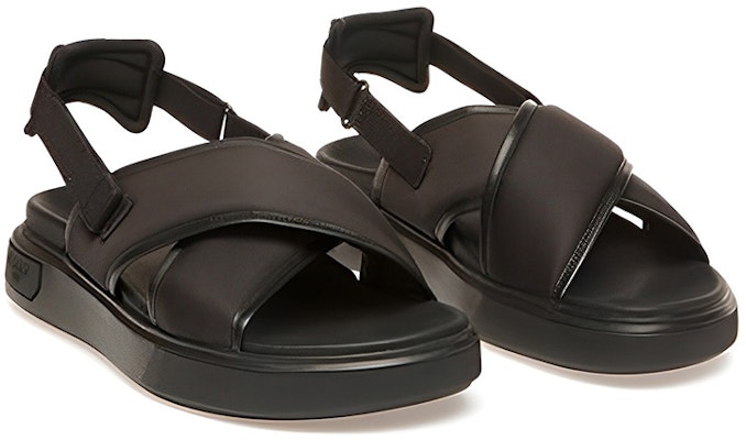 BALLY Fabric Open Toe Velcro 'Fashion Slide Black' 6303028 Order BALLY Fabric Open Toe Velcro 'Fashion Slide Black' 6303028