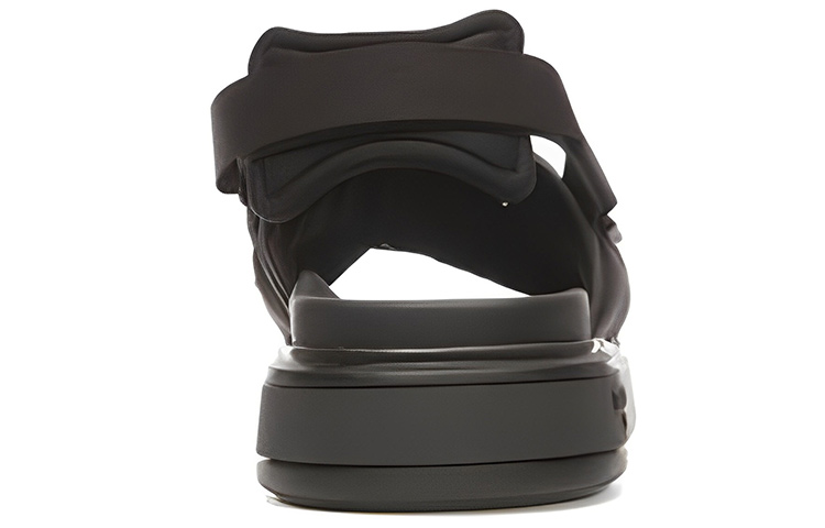 Lookbook バリー ファブリック オープントゥ スライドサンダル (黒) 6303028