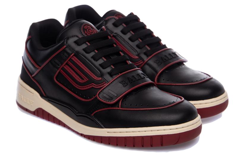 BALLY Fashion Casual Sneaker 'Black Red' 圖 4
