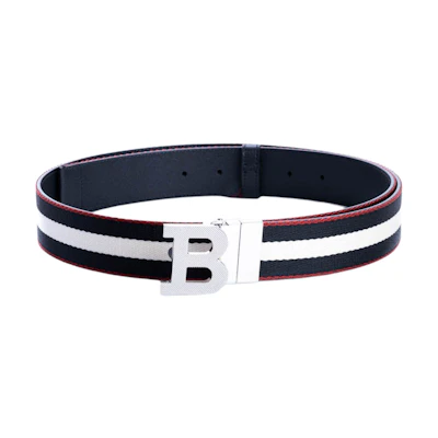 BALLY Fashion Simple Belt Black Red Color 58320624347F020