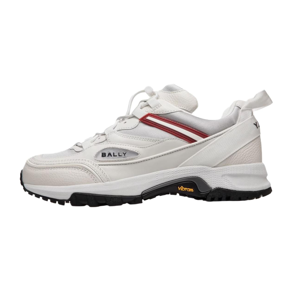 BALLY Faster White Leather Low-Top Casual Sneakers. 6308500