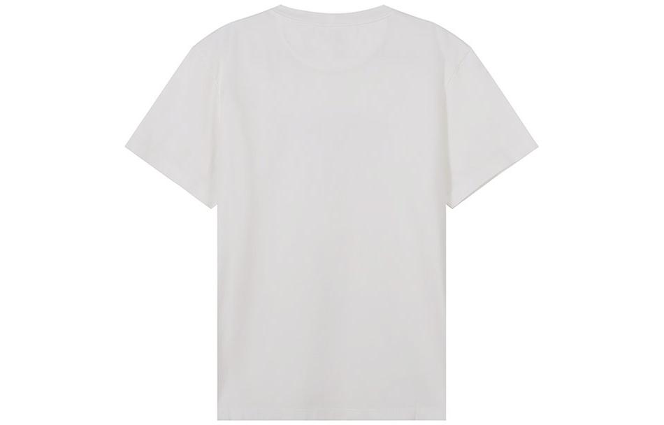 Lookbook BALLY FW22 Kaos Putih Crewneck dengan Logo Bordir. M5BA855F-101