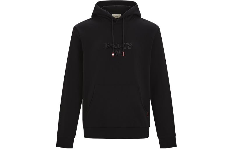 Order 발리 FW23 블랙 로고 자수 후드티 드로스트링 포함. 6301185