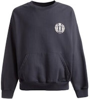 BALLY FW23 Navy Blue Logo Print Crewneck Long-Sleeve Sweatshirt. 6305638 BALLY FW23 Navy Blue Logo Print Crewneck Long-Sleeve Sweatshirt. 6305638