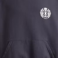 Shop Sudadera Bally FW23 azul marino con logo estampado, cuello redondo y manga larga. 6305638