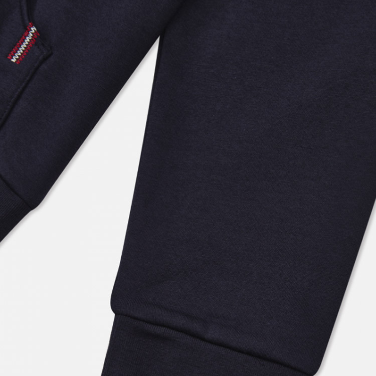 Shop 발리 FW23 솔리드 컬러 후드 긴팔 스웻셔츠 - 블루. 6301183