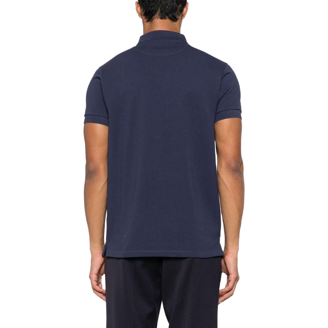 Shop 발리 FW23 솔리드 네이비 블루 폴로 셔츠 캐주얼 반팔. 6306023