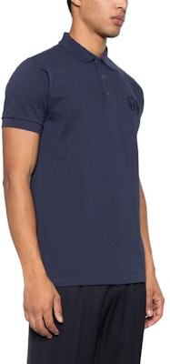 발리 FW23 솔리드 네이비 블루 폴로 셔츠 캐주얼 반팔. 6306023 Purchase 발리 FW23 솔리드 네이비 블루 폴로 셔츠 캐주얼 반팔. 6306023