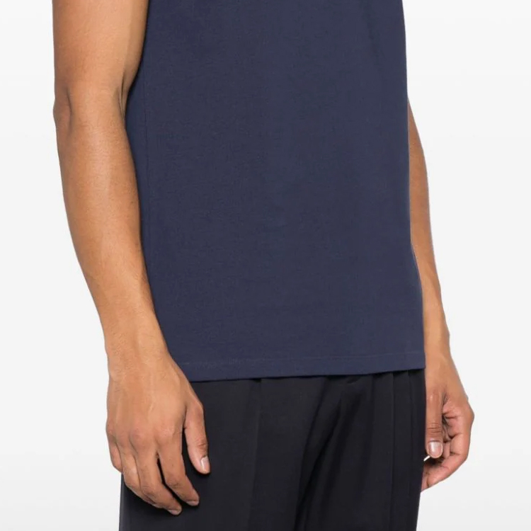 Details for 발리 FW23 솔리드 네이비 블루 폴로 셔츠 캐주얼 반팔. 6306023