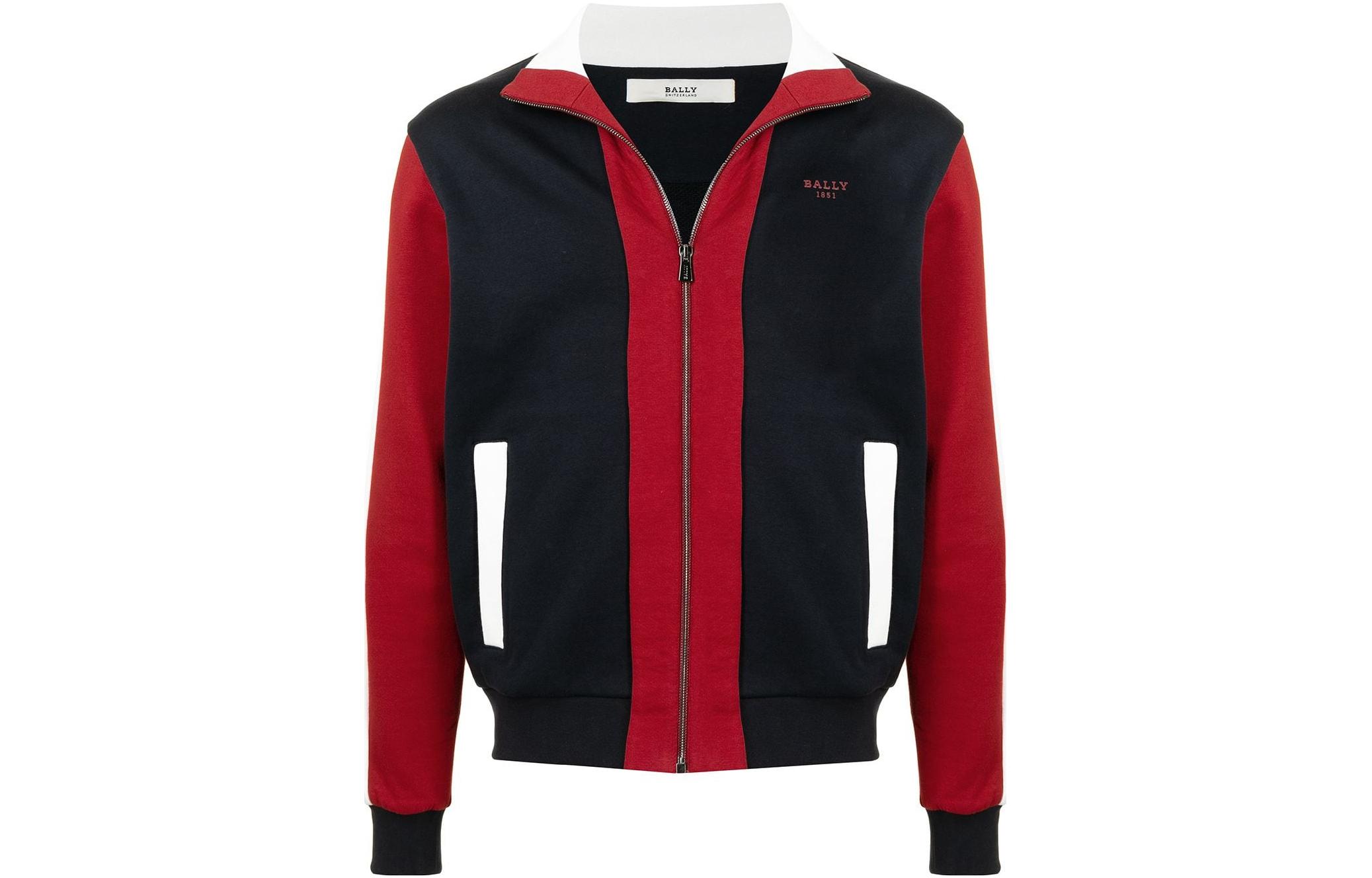 BALLY FW23 Colorblock Logo Print Long Sleeve Jacket Multicolor 6237585101