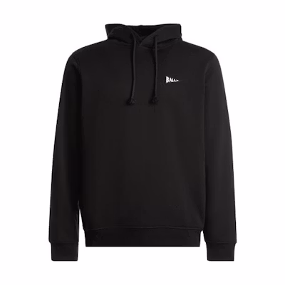 BALLY FW23 Letter Logo Print Hoodie Unisex Black 6305784