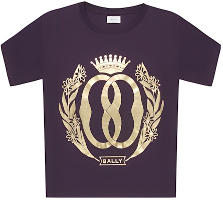 BALLY 男士紫色图案设计圆领 FW23 T恤 6305020 Buy BALLY 男士紫色图案设计圆领 FW23 T恤 6305020