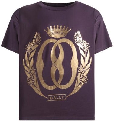 BALLY 男士紫色图案设计圆领 FW23 T恤 6305020 Lookbook BALLY 男士紫色图案设计圆领 FW23 T恤 6305020