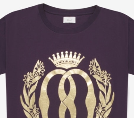 BALLY 男士紫色图案设计圆领 FW23 T恤 6305020 Purchase BALLY 男士紫色图案设计圆领 FW23 T恤 6305020