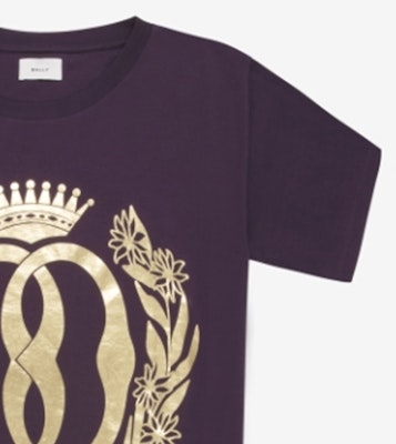 BALLY 男士紫色图案设计圆领 FW23 T恤 6305020 Details for BALLY 男士紫色图案设计圆领 FW23 T恤 6305020