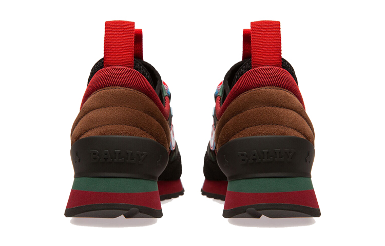 BALLY Glick Leather Running Sneakers 'Red' 圖 4