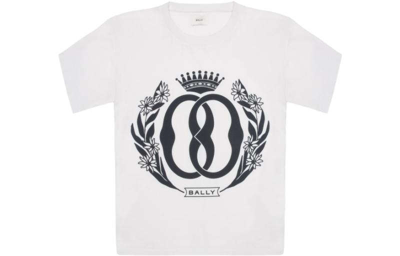 BALLY Graphic Print Crew Neck Short Sleeve T-Shirt 6305019