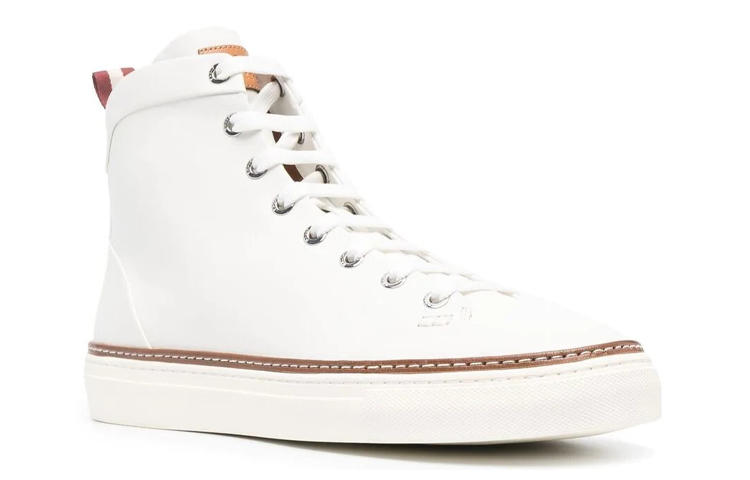 Lookbook BALLY Hercules 白色高帮皮革运动鞋 6212990