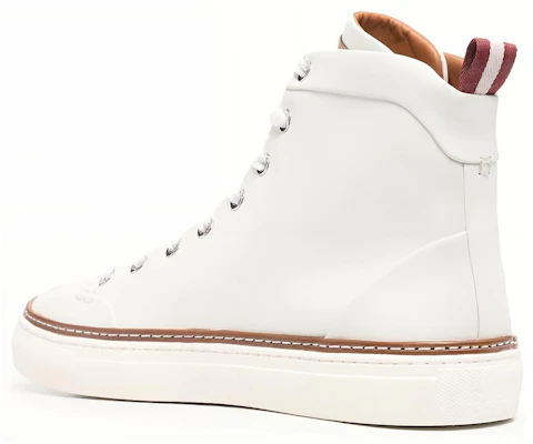 BALLY Hercules 白色高帮皮革运动鞋 6212990 Shop BALLY Hercules 白色高帮皮革运动鞋 6212990