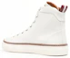 Shop BALLY Hercules 白色高帮皮革运动鞋 6212990