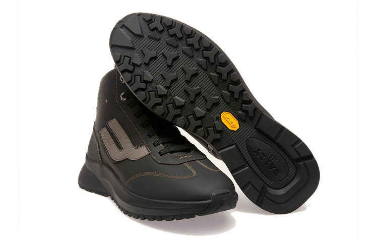 BALLY High-Top Leather Sneaker 'Black' 圖 4