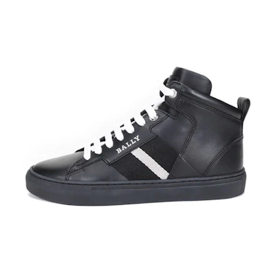 BALLY High-Top Sneaker 'Black Calfskin'