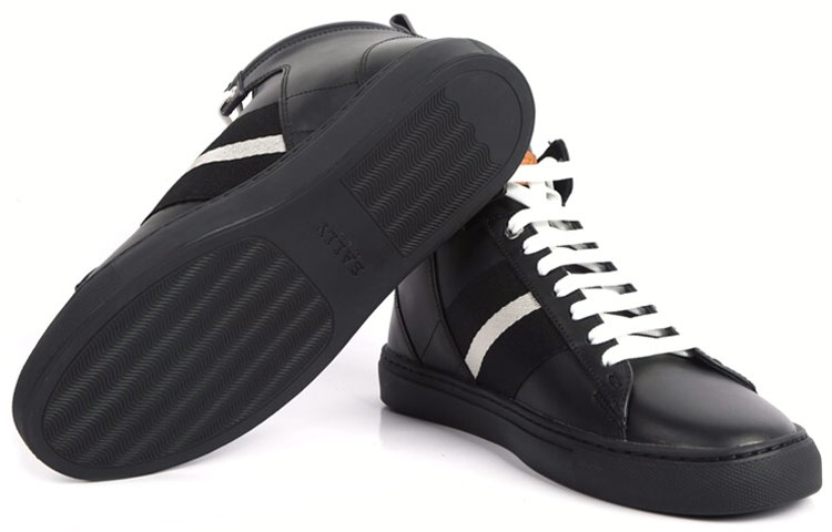 BALLY High-Top Sneaker 'Black Calfskin' 圖 3