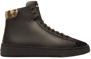 발리 블랙 레더 하이탑 스니커즈 6305328 Order 발리 블랙 레더 하이탑 스니커즈 6305328