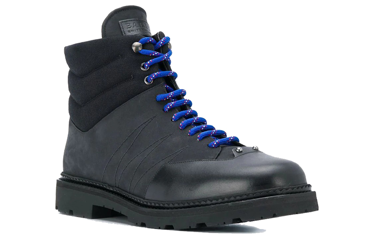 Order BALLY 保暖包裹性綁帶高筒短靴 黑色