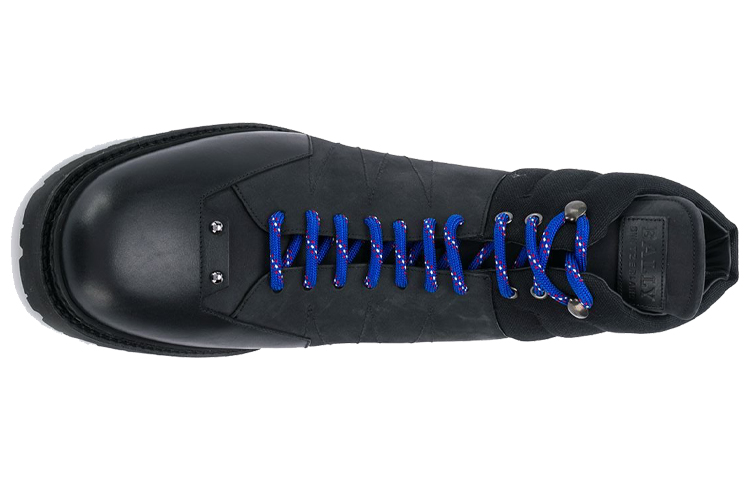 Shop BALLY 保暖包裹性綁帶高筒短靴 黑色