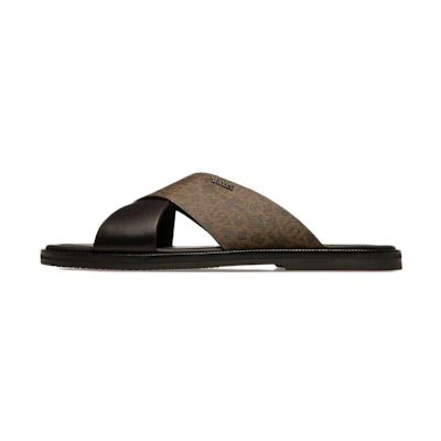 BALLY Jair Leather Fashion Sandals 'Brown Black'