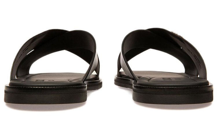 BALLY Jair Leather Fashion Sandals 'Brown Black' 圖 3