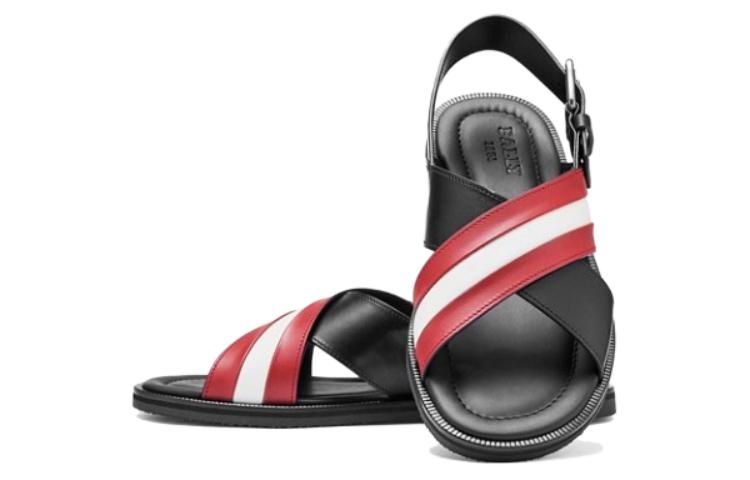 Shop バリー ジャミロ サンダル (黒/赤/白) 6238057