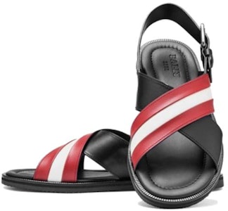 BALLY Jamilo Sandal 'Hitam Merah Putih' 6238057 Shop BALLY Jamilo Sandal 'Hitam Merah Putih' 6238057