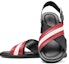 Shop BALLY Jamilo Sandal 'Hitam Merah Putih' 6238057