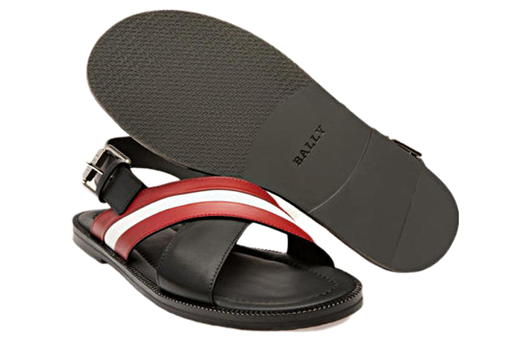 Purchase バリー ジャミロ サンダル (黒/赤/白) 6238057