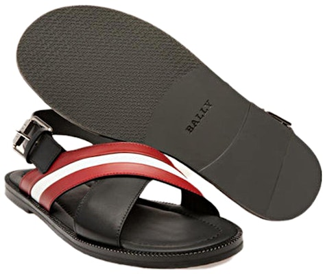 BALLY Jamilo Sandal 'Hitam Merah Putih' 6238057 Purchase BALLY Jamilo Sandal 'Hitam Merah Putih' 6238057