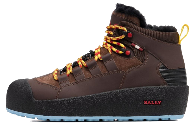 Buy BALLY 拼色系带短靴 '暖棕色' 6239724