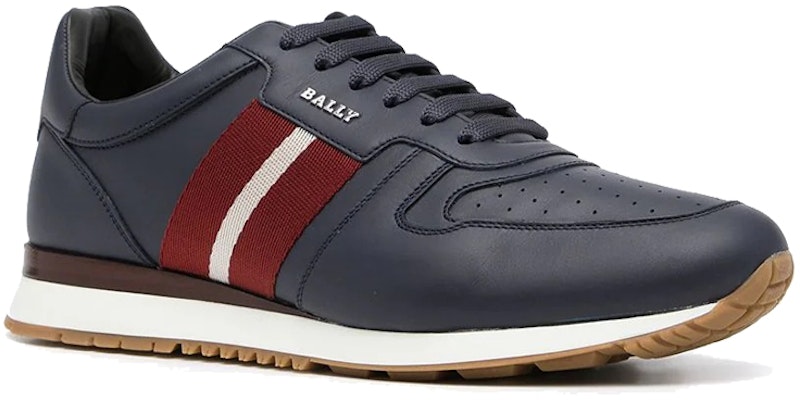 BALLY Kasut Rendah Bertali Hujung Bulat 'Blue Runner' 6239719 Order BALLY Kasut Rendah Bertali Hujung Bulat 'Blue Runner' 6239719