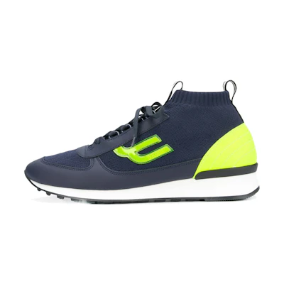 BALLY Lace-up Sock-Style Sneakers 'Blue'