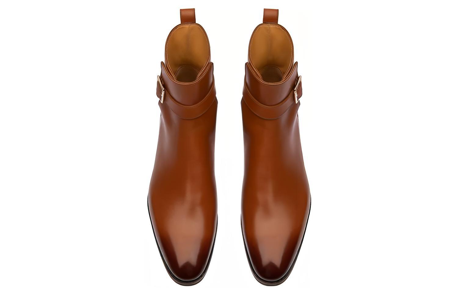 Lookbook BALLY Botas de Cuero Tobilleras 'Hebilla Marrón' 6301513