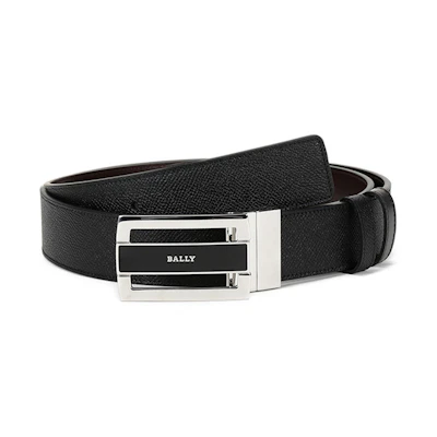 BALLY Leather Belt with Buckle - Genuine Leather Strap FABAZIA-35-250