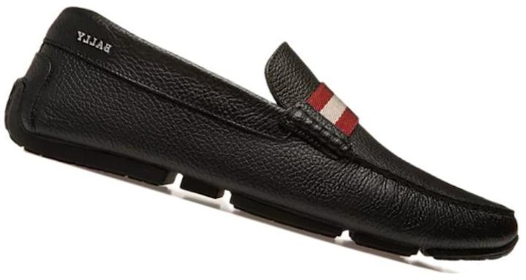 BALLY Leather Black 'Letter Print Stripe' 6301582 Order BALLY Leather Black 'Letter Print Stripe' 6301582