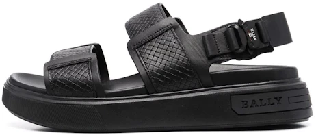BALLY Leather Buckle Sandals 'Black' 6300079 BALLY Leather Buckle Sandals 'Black' 6300079