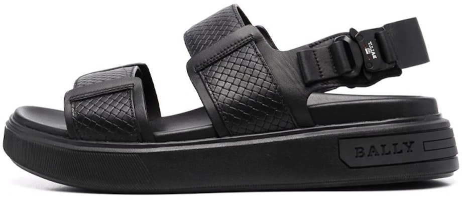 BALLY Leather Buckle Sandals 'Black' 6300079 Buy BALLY Leather Buckle Sandals 'Black' 6300079