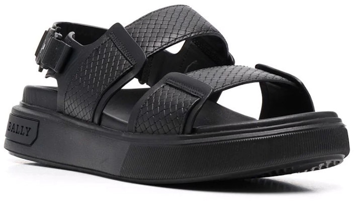 BALLY Leather Buckle Sandals 'Black' 6300079 Order BALLY Leather Buckle Sandals 'Black' 6300079