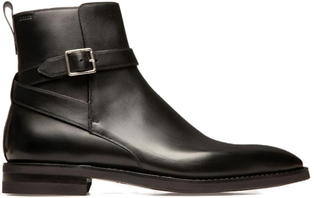BALLY Leather Buckle Short Boots 'Black Fashion' 6301511 Order BALLY Leather Buckle Short Boots 'Black Fashion' 6301511