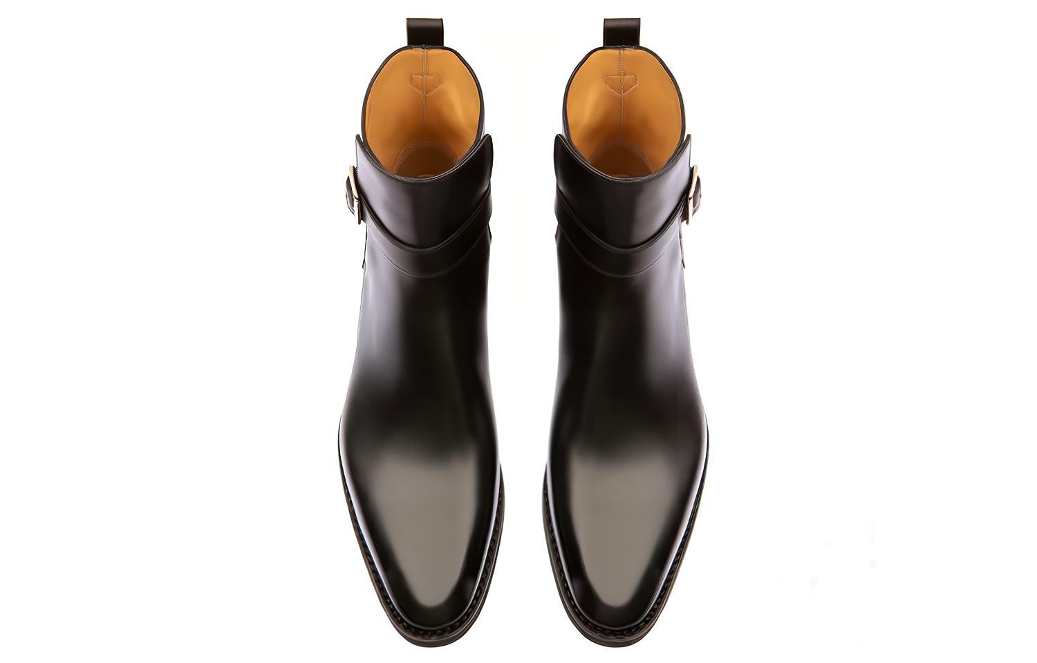 Lookbook BALLY Sepatu Boot Pendek Kulit Gesper 'Fashion Hitam' 6301511